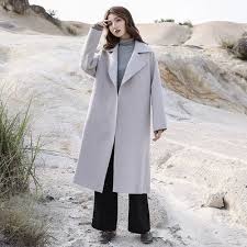 Áo khoác len cashmere nữ dài phần 2018 thu đông mới quai sinh viên quai  ngang áo len hai mặt lỏng lẻo áo măng tô nữ dáng dài | Tàu Tốc Hành |