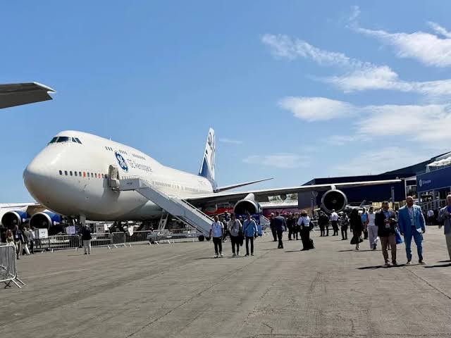 We toured a specially modified Boeing 747 used as a 'flying laboratory' to test  new jet engines. See inside.