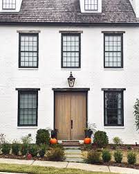 White painted brick house black windows. Inspiring Homes And Facades Part 2 The Hank Miller Team House Designs Exterior Exterior Design House Exterior