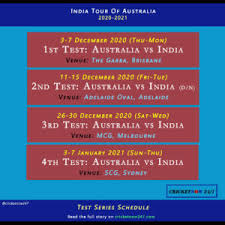 India Tour Of Australia 2020 21 Full Schedule T20i Test Odi Cricket Now 24 7 We are proudly producing a sense.