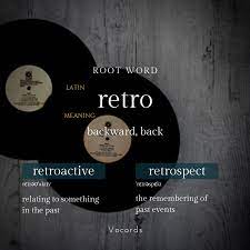 Root Word Retro Vocords Root Words Words New Words