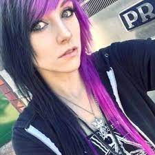 Alex Dorame W Black Purple Hair Emo Hair Emo Scene Hair Scene Hair