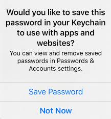 How To Make Ios Stop Asking To Save A Pas Apple Community