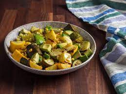 Broiled Summer Squash In Agrodolce With Corn And Avocado Recipe Recipe Recipes Avocado Recipes Serious Eats