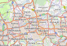 ❒ dichtstbijzijnde deutsche post kantoor, postfiliale in herne, wanner straße 23. Michelin Landkarte Wanne Eickel Stadtplan Wanne Eickel Viamichelin