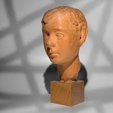 Skulptur Terrakotta Büste Kopf Hildi Hess (Gebraucht) in Luzern für CHF 300 