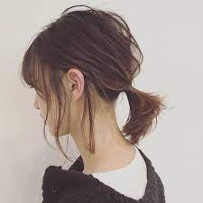 一つ結び ひとつ結び アレンジ13選 おばさんぽく見えないstyle集 キナリノ ヘアスタイル ミディアム アレンジ 簡単 ヘアアレンジ ヘアスタイリング