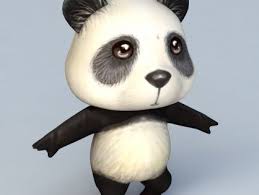 Cartoon Anime Panda Free 3d Model Cartoon Animals Panda Wallpapers Cartoon Panda