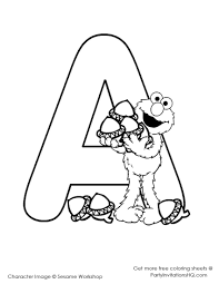 Letter A Coloring Pages Preschool And Kindergarten Elmo Coloring Pages Sesame Street Coloring Pages Abc Coloring Pages