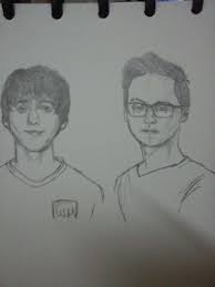 Dendi And Miracle Dota 2 Art Dota 2 Male Sketch Art