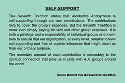 Maybe you would like to learn more about one of these? Alcoholics Anonymous Self Support Card