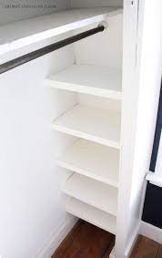 All you need is some basic carpentry skills and you can build wooden shelves all by yourself. Easy Closet Shelves Jaime Costiglio
