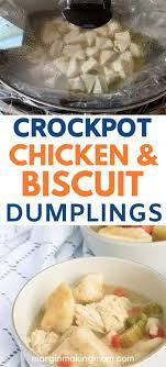 Crockpot Chicken And Dumplings With Grands Biscuits Recipe Crockpot Chicken And Dumplings Chicken And Dumplings Chicken Crockpot Recipes