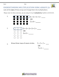 In this model, you teach the children that 3 x 4 is three 'lots of' four (4 + 4 + 4). Free Printable Multiplication Worksheets 2nd Grade