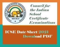 ⇒ must know about the main differences between cbse, icse. Icse Date Sheet 2021 Pdf Icse Board Time Table 2021 Download Jobnotifys In Latest Govt Jobs Sarkari Result