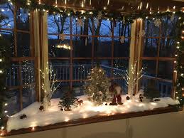 Christmas Bay Window Christmas Window Display Christmas Window Decorations Christmas Village Display