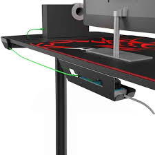 Eureka Ergonomic Z60 Gaming Desk 60 Z Shaped Large Pc Computer Gaming Desks Tables With Rgb Led Lights Co Gaming Desk Gaming Computer Table Gaming Desk Table