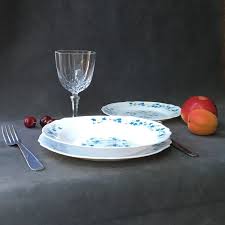 Assiettes Arcopal Myosotis Vintage Ensemble De 18 Etsy Assiette Arcopal Assiette Assiettes Plates