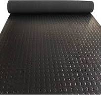 JYHHCYS Rubber Flooring Matting Heavy Duty Black Anti Slip Garage Coin 3mm  Thick, 1 2 3 4 5 6m Long, Van Car Roll Mat Truck & Car Floor Guard, ...