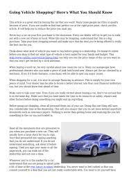 Here is a look at what you must do once you've christened your new ride: Going Vehicle Shopping Here S What You Should Know By Puffymasquerade49 Issuu