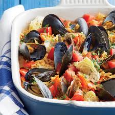 To make a rice pilaf suitable for accompanying lobster, cook the rice in a seafood broth (a splash of dry white wine is optional) and season with salt and pepper. Stovetop Clambake Recipe Myrecipes
