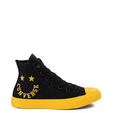 Black And Yellow Converse Shoes Converse Chuck Taylor All Star Hi Smiley Sneaker Black Yellow In 2020 Chuck Taylors Converse Chuck Taylor Chuck Taylor All Star