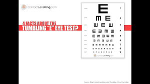4 Facts About The Tumbling E Eye Chart