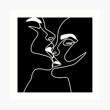 Le vœu de marc (coscénariste avec nicolas wild, dessin de lucie albon) Impression Artistique Visage Abstrait Avec Papillon Par Un Dessin Au Trait Style Minimaliste De Portrait Art De Salon Beaty Par Onelineprint Onelineprint Par Ninavelychko Redbubble