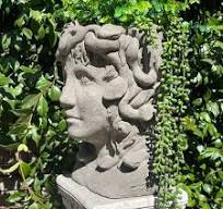 MEDUSA HEAD PLANTER (4 Color Option): Durable Stone Flower Pot Bust. Home  Office Decor Garden Accent. Sealed for Outdoors. Handcrafted U.S.A - Etsy  ...