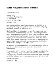 29 Best Nursing Resignation Letters & Samples - Templatearchive