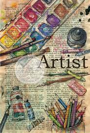 Dictionary Page Definition Drawings Distressed Parchment Mixed Media Art Projects Book Art
