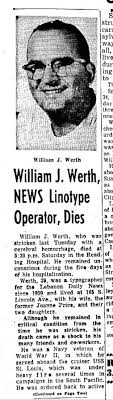 William Joseph Werth Dies