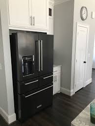 black stainless kitchenaid refrigerator