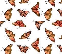 Colorful Fabrics Digitally Printed By Spoonflower Monarch Butterfly Pastel On White Background Butterfly Wallpaper Backgrounds Butterfly Background Butterfly Wallpaper