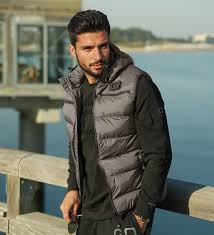 CODE-ZERO Puffer Vest Men Monte Baldo Grey 3XL | CODE-ZERO