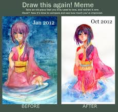 Draw This Again Meme Jan Oct By Umbrella Bear On Deviantart Character Art Art Challenge Anime Drawings Tutorials