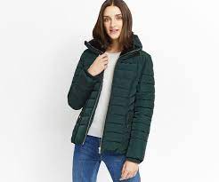 Oasis Natalie Padded Jacket Deep Green Winter Coats Women Winter Coats Jackets Coats For Women
