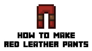 Minecraft Survival How To Make Red Leather Pants Youtube Drag to your bookmarks bar: minecraft survival how to make red leather pants