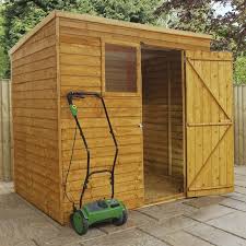 5 X 7 1 55m X 2 13m Mercia Overlap Pent Shed In 2020 Shed Wooden Sheds Single Doors