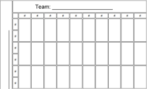 50 Squares Nfl Football Pool Printable Template Nfl