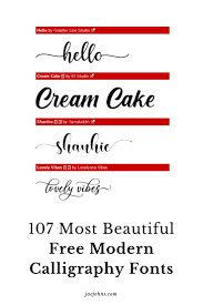 Fonts calligraphy graphic design inspiration resources. 107 Most Beautiful Free Modern Calligraphy Fonts Jae Johns