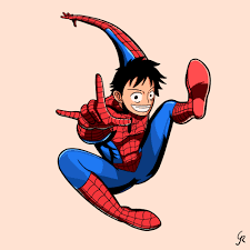 One Piece x Avengers - Luffy as Spider-Man (fan art by me) : r/OnePiece