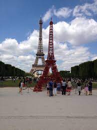 two eiffel towers in paris the bistro chair s 125th birthday celebration the iconic fermob bistro chair and the legend eiffel tower fermob bistro furniture
