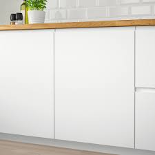 Add glass inserts, decorative moldings and other details; Voxtorp Door Matt White White 20x80 Cm Ikea
