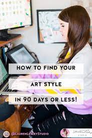 Find Your Art Style In 90 Days Or Less Find Your Drawing Style Lauren Lesley Studio Art Style Types Of Art Styles Art Style Challenge