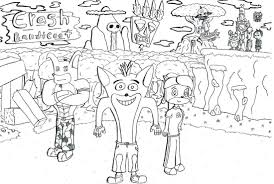 Imprime laminas con dibujos para que los niños aprendan a pintar. Desenhos De Crash Bandicoot Para Colorir 100 Imagens Impressao Gratis