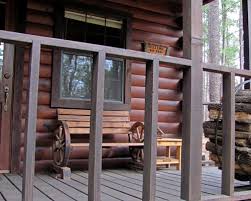 Amenities include a refrigerator, microwave, full bathroom with toilet, sink and shower, heat and air conditioning, and a 150 square foot cedar balcony. Treehouse Loft Eagle Creek Cabins Oklahoma Cabin Rentals Couples Only