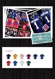 Football Fan Jersey Toddler Youth Adult Sizes