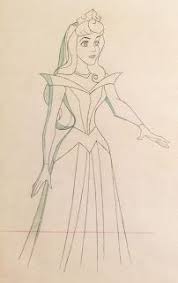 Animation Collection Original Production Drawing Of Princess Aurora From Sleeping Beauty 19 Disney Character Sketches Princess Drawings Beauty Art Drawings