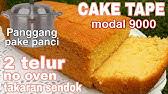 Mixer telur gula dan sp dgn kecepatan tinggi kurang lbh 15 mnit. Bolu Tape Singkong Takaran Gelas Tanpa Oven Hasilnya Super Lembut Youtube